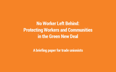 No Worker Left Behind in the Green New Deal