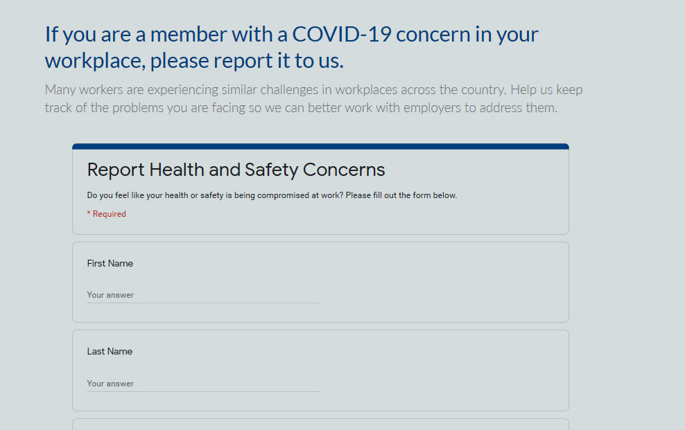UFCW Tracing COVID Cases for its 1.3 Million Members