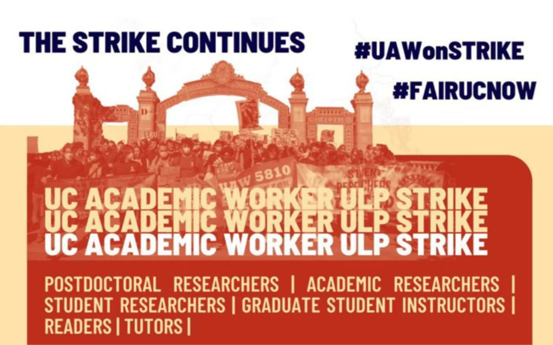 UAW Strikers at University of California Say: Provide Transit to Fight Climate Change