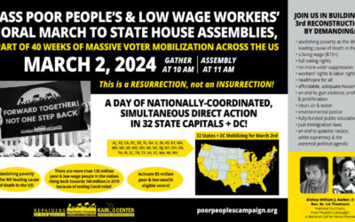 March 2: Join the Poor People’s and Low-Wage Workers’ Statehouse Assemblies